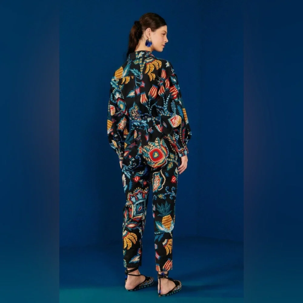 FARM Rio Multicolor Floral Jumpsuit - Picture 3 of 3